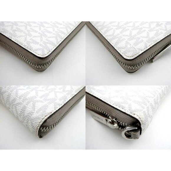 Michael Kors Jet Set Travel Continental Wallet Monogramed MK Logo - Picture 11 of 12